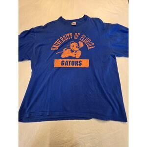 University Of Florida Gators Men's Size Xl Soffe Tag Short Sleeve Blue T-Shirt